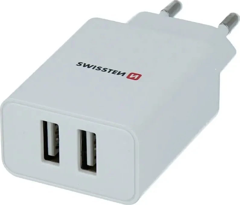 Įkroviklis Swissten smart IC Podróżna 2 2,1 A Baltas (22034000ECO)