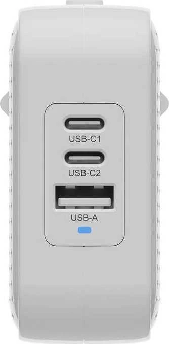 Targus „Hyper HyperJuice“ 70 W USB-C GaN kelioninis įkroviklis, „Baltas“ | HJ1003WHWWGL