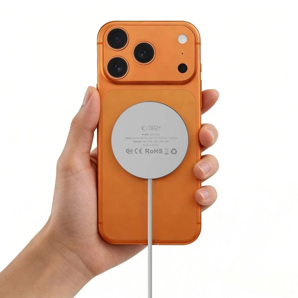 Tech-Protect A50 MAGNETINIS MagSafe BELAIDIS ĮKROVIKLIS 25W QI2.2 Baltas