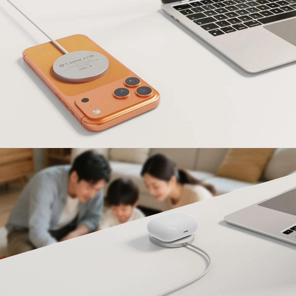 Tech-Protect A50 MAGNETINIS MagSafe BELAIDIS ĮKROVIKLIS 25W QI2.2 Baltas