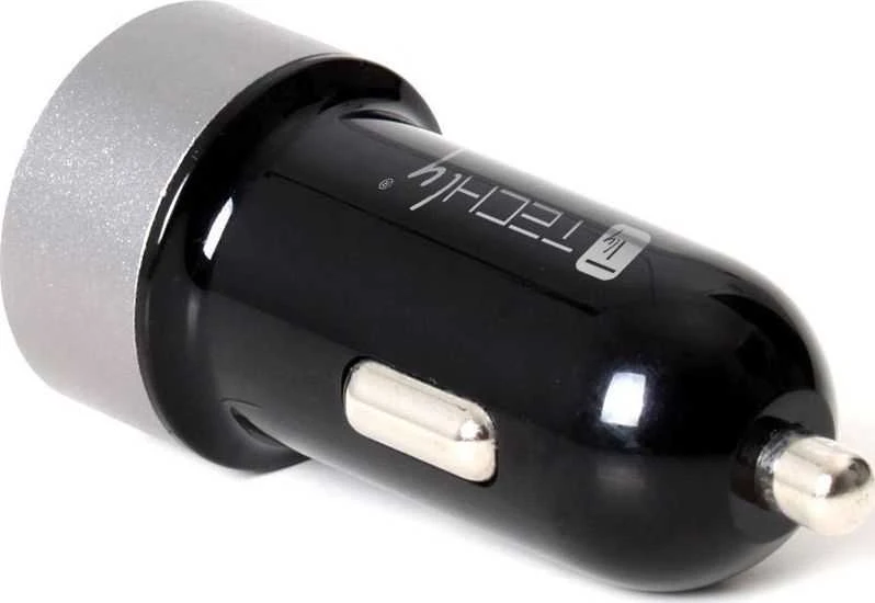 TECHLY Car Charger 2p USB 5V su 4.8A išėjimu Juodas