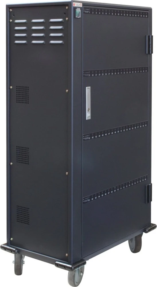 Techly 108712 Įkrovimo stotelė, 80 lizdų, USB-A 5V 2.1A, 4 lentynos