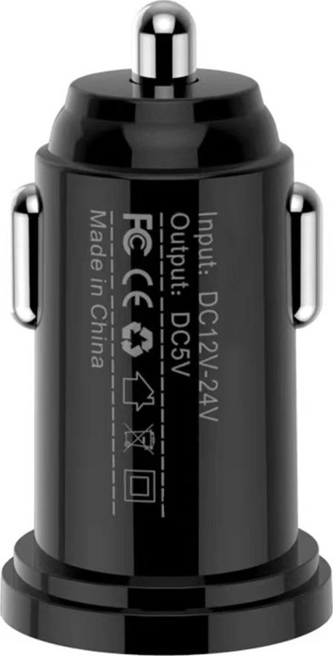 TECHLY Mini Car Charger 2 USB-A Ports 24W / 4.8A Juodas