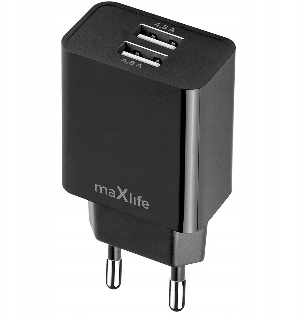 Maxlife MXTC-12 įkroviklis 1x USB-A 4,8A juodas