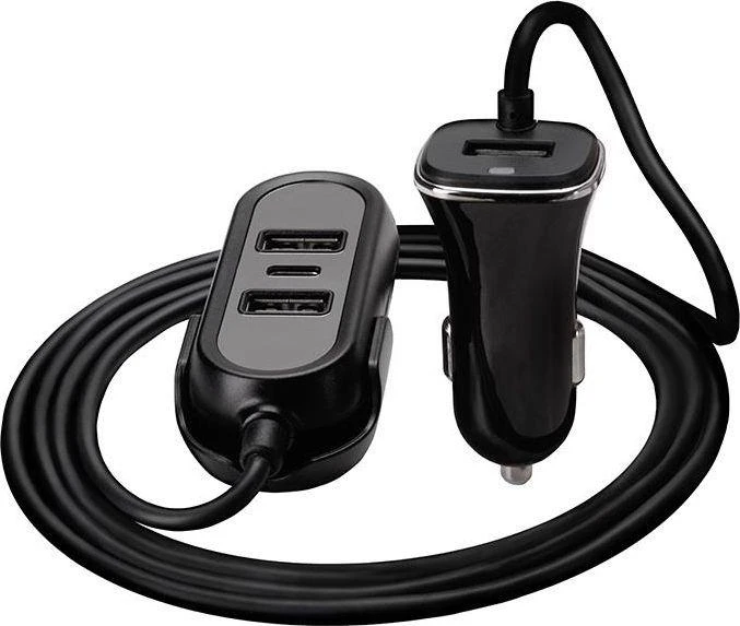 Automobilinis įkroviklis Tracer 12-24V Multicharge 3x USB 7.2A + PD 18W
