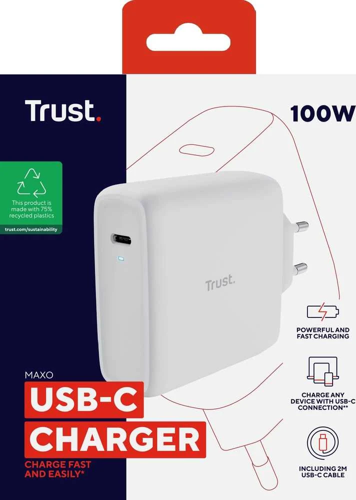 Trust Maxo 100W USB-C kroviklis pakuotėje