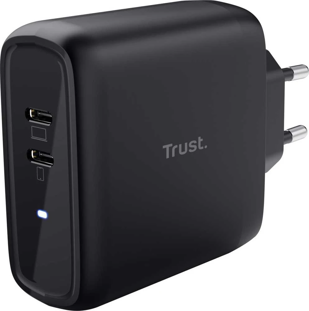 Įkroviklis Trust MAXO 65 W 2x USB-C Juodas (25380)