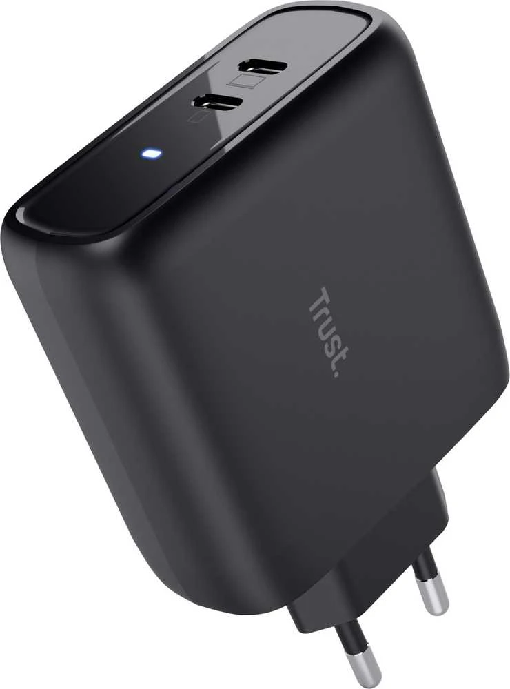 Įkroviklis Trust MAXO 65 W 2x USB-C Juodas (25380)