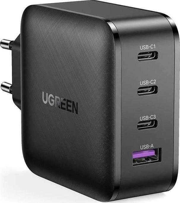 Įkroviklis UGREEN CD224, 3 x USB-C, 1 x USB, GaN, 65W