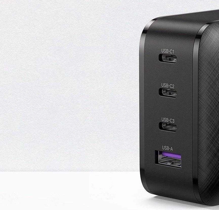 Įkroviklis UGREEN CD224, 3 x USB-C, 1 x USB, GaN, 65W
