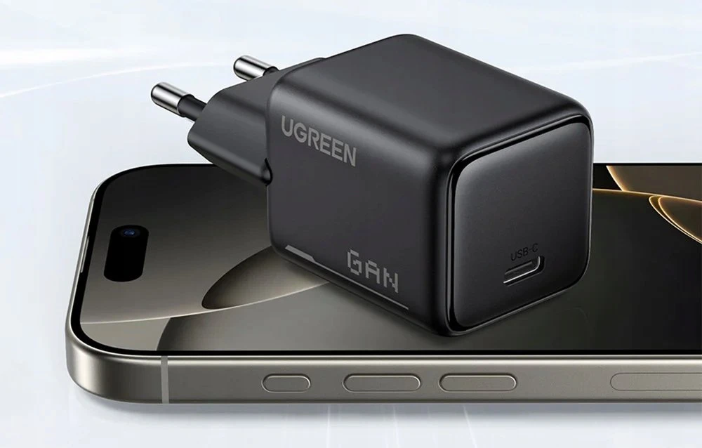 Įkroviklis jungiama į tinklą Ugreen X517 USB-C, GaN, 25W (juoda)