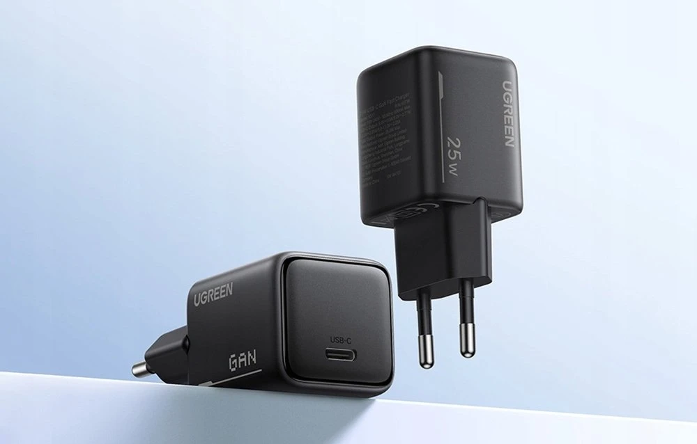 Įkroviklis jungiama į tinklą Ugreen X517 USB-C, GaN, 25W (juoda)