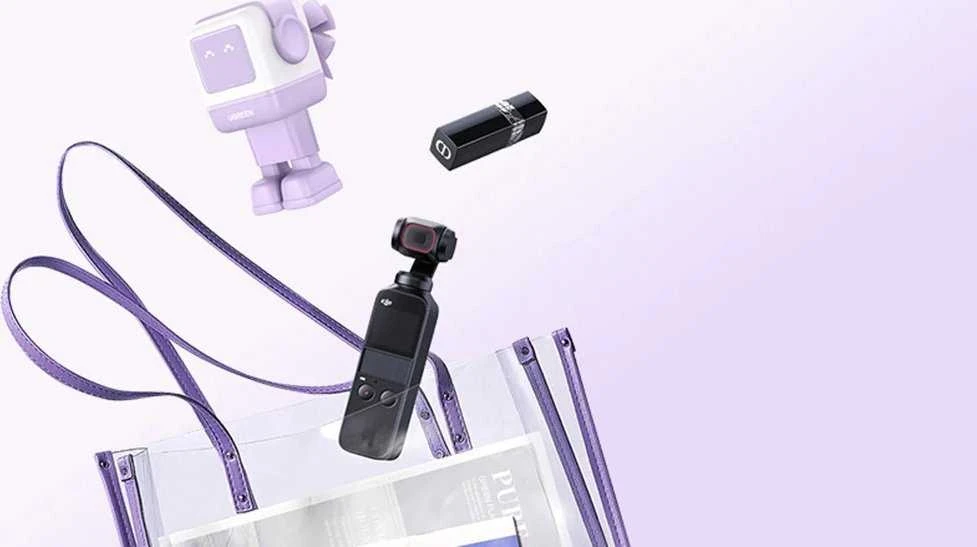 Įkroviklis Ugreen Nexode RG 65W GaN, 2 x USB-C + USB-A, violetinės spalvos