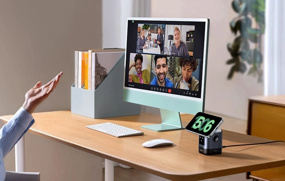 Bevielis įkroviklis UGREEN 2-in-1 Magnetic Wireless Charger