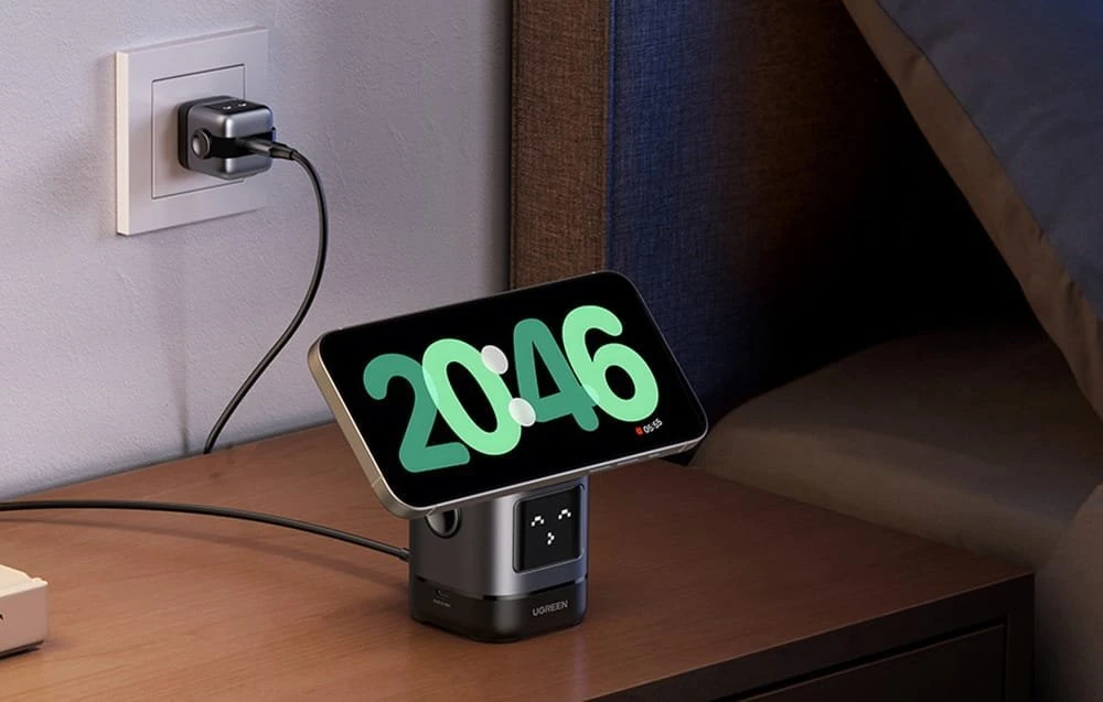 Bevielis įkroviklis UGREEN 2-in-1 Magnetic Wireless Charger