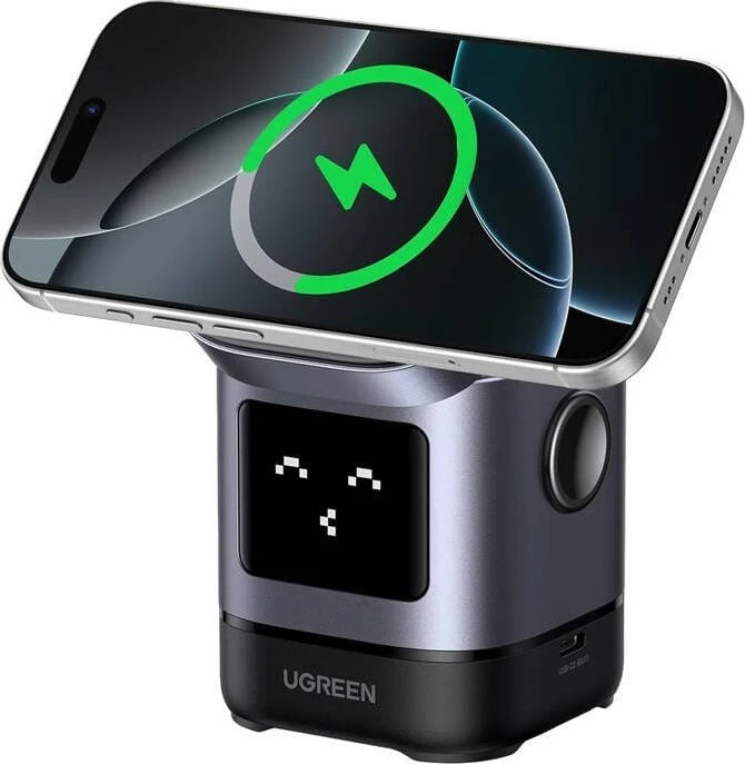 Bevielis įkroviklis UGREEN 2-in-1 Magnetic Wireless Charger