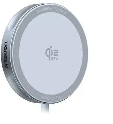 Įkroviklis indukcinė Ugreen MagFlow W753, Qi2 25W, 1.5m (pilka)