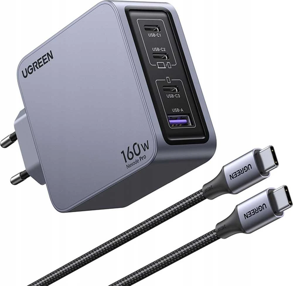 Ugreen Nexode Pro 160W 4 prievadų GaN USB įkroviklis