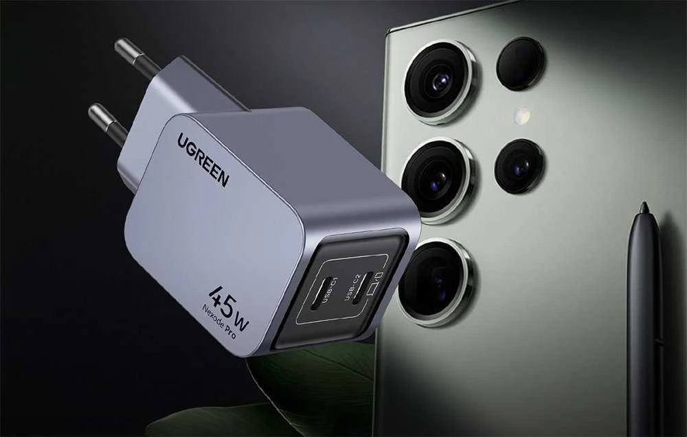 Įkroviklis UGREEN Nexode Pro 45W, 2x USB-C