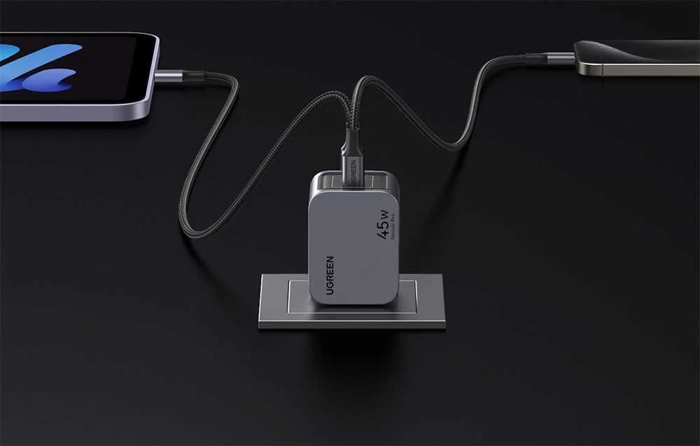 Įkroviklis UGREEN Nexode Pro 45W, 2x USB-C