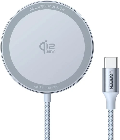 Įkroviklis indukcinė Ugreen MagFlow W753, Qi2 25W, 1.5m (pilka)