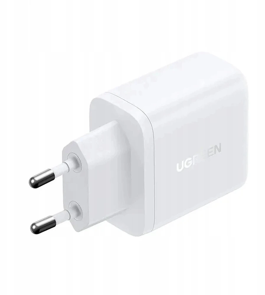 Ugreen X227 20W GaN Laidinis įkroviklis 1x USB-A 1x USB-C - baltos spalvos