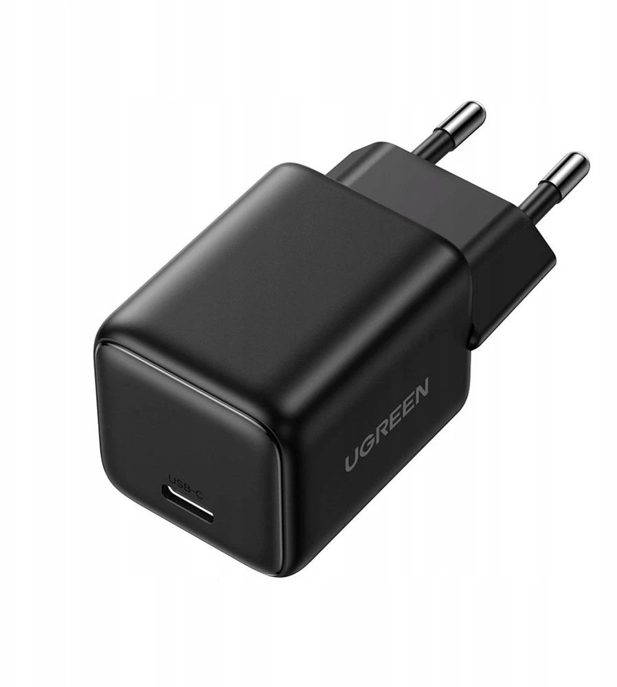 Ugreen X513 30W GaN Laidinis įkroviklis 1x USB-C + 1m USB-C Kabelis - juodos spalvos