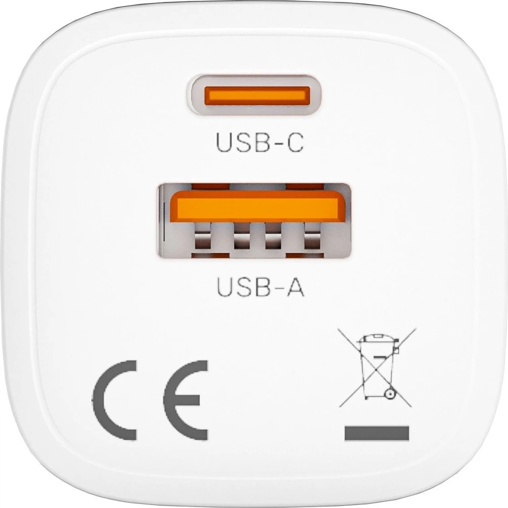 Unitek 1x USB-A 1x USB-C QC 33W balta