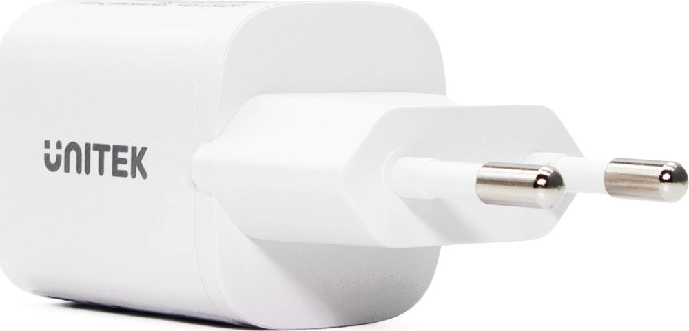 Unitek 1x USB-A 1x USB-C QC 33W balta
