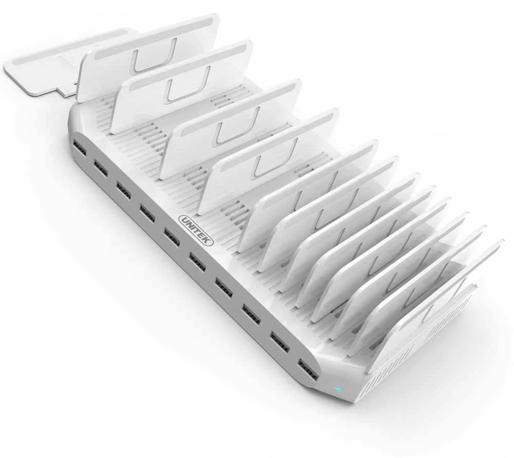 "UNITEK Y-2172 Unitek Docking Station 10x USB 2,4A, 96W Y-2172"