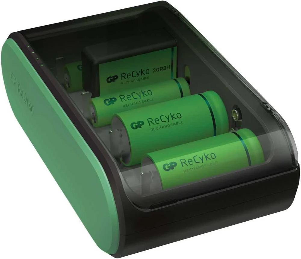 Universalus USB akumuliatorių kroviklis GP B631-2B1