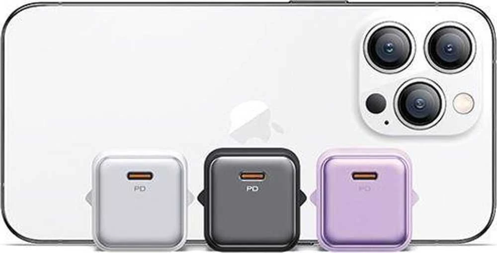 USAMS įkroviklis 1xUSB-C PD20W (tik antgalis) PD3.0 greito įkrovimo violetinė X-ron serijos CC183TC0