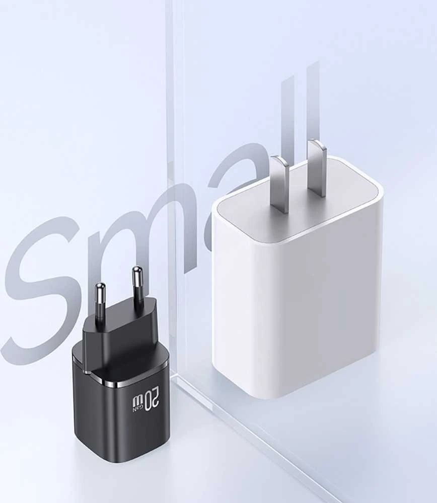 USAMS CC248 20W GaN USB-CFast įkrovimas HC serijos baltos spalvos CC248TC02