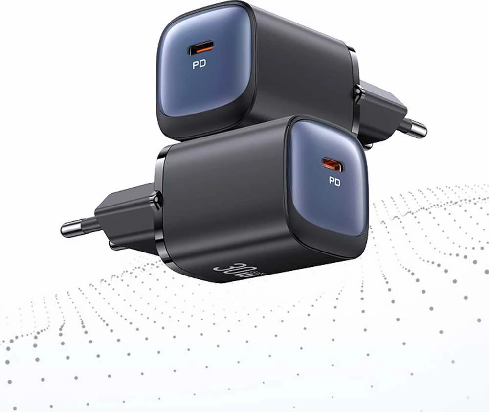 USAMS CC251 30W GaN USB-CFast Charging HC Series violetinės spalvos CC251TC03