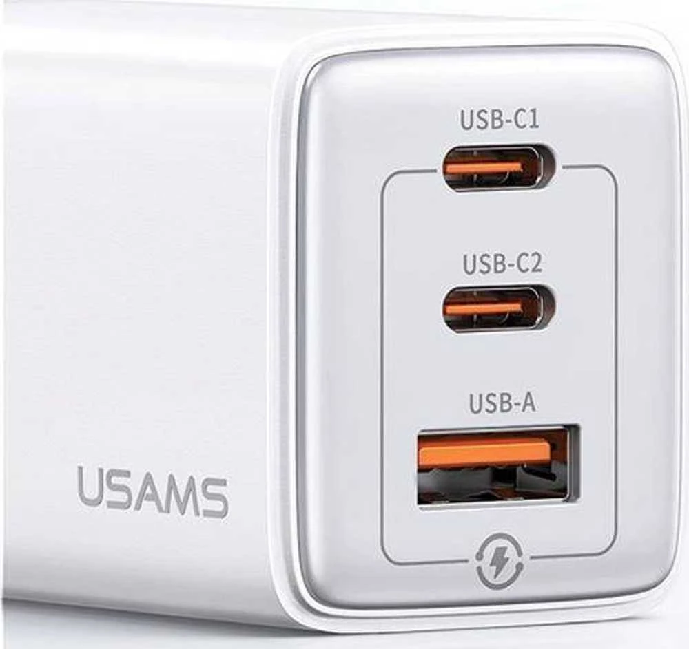 USAMS CC180 65W PD QC USB A+C+C