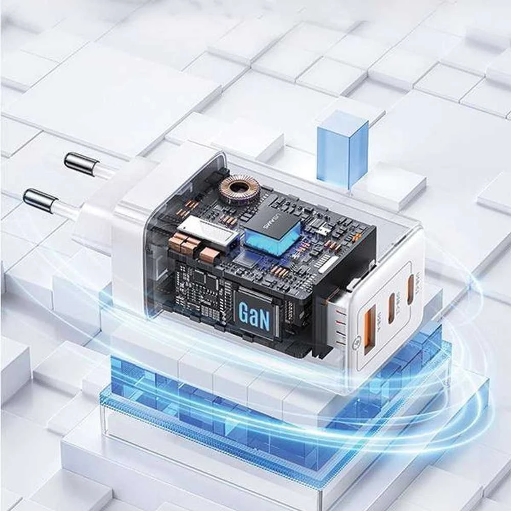 USAMS CC180 65W PD QC USB A+C+C