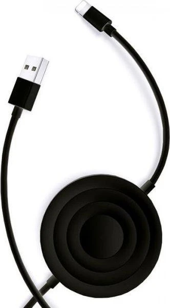 USAMS belaidis įkroviklis US-CC096 10W su kabeliu lightning juodos spalvos CC96WH01