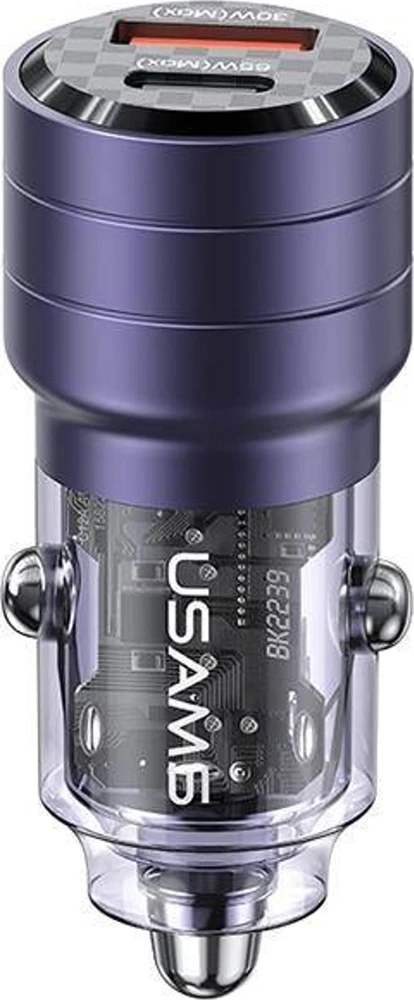 Usams C36 USB A+C 95W greitas automobilinis kroviklis