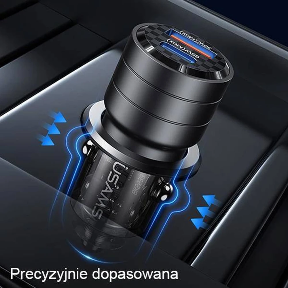 Usams C36 USB A+C 95W greitas automobilinis kroviklis