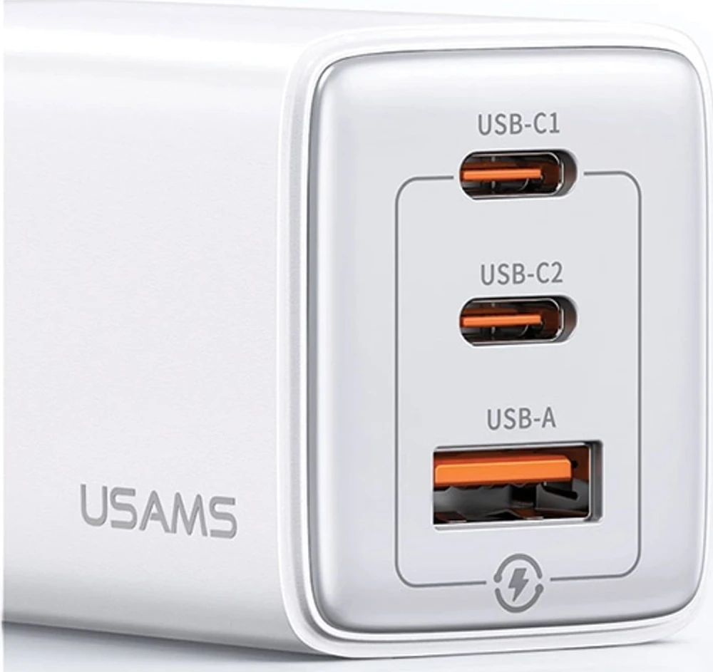 USAMS CC180 65W PD QC USB A+C+C