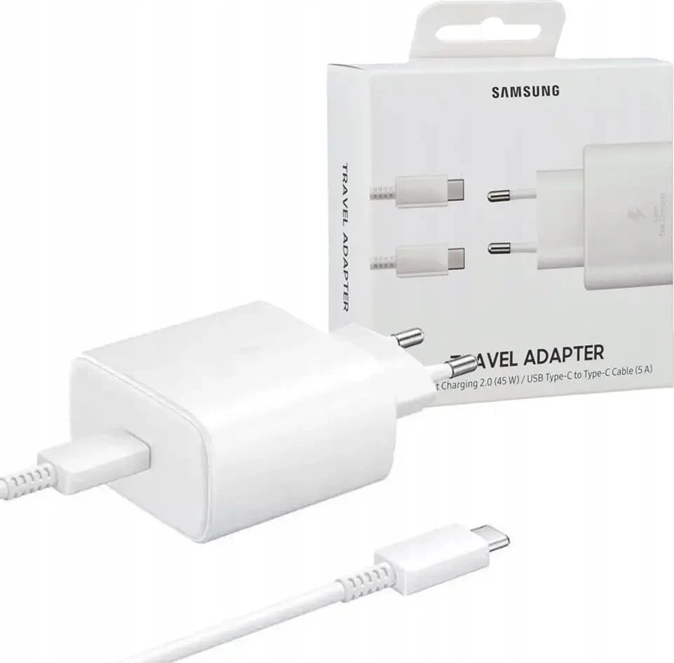 KELIONINIS ĮKROVIKLIS SAMSUNG EP-TA845 3A 45W EP-TA845XWE Baltas BULK