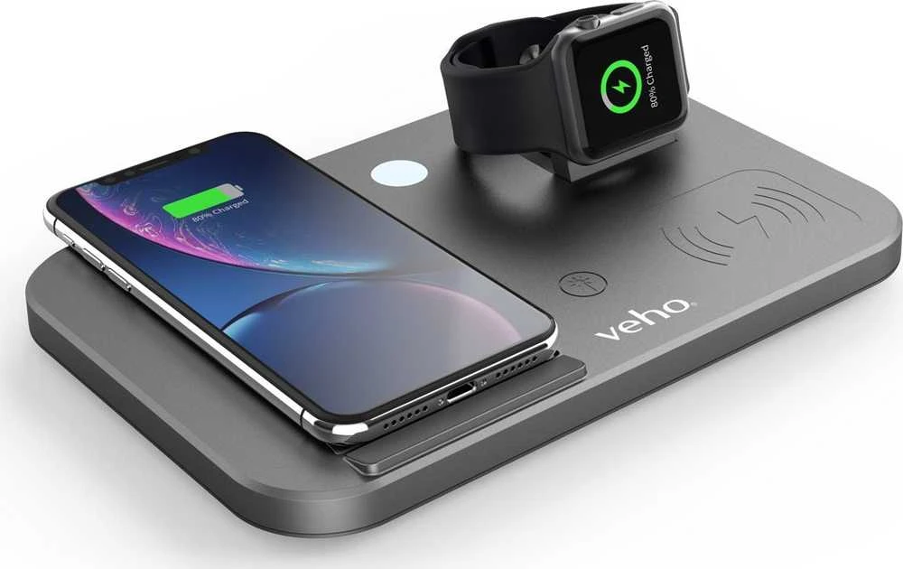 Įkroviklis Veho Veho DS-7 Qi Mobilusis telefonas/Išmanusis telefonas, Išmanusis laikrodis, Planšetė USB Type-C