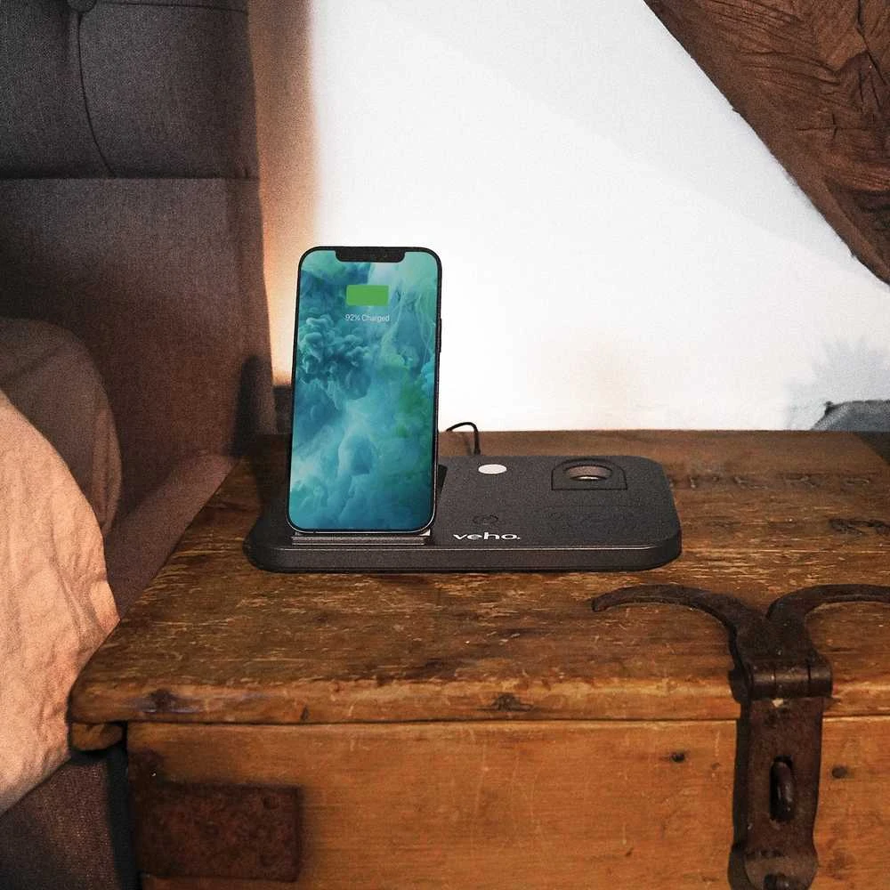 Įkroviklis Veho Veho DS-7 Qi Mobilusis telefonas/Išmanusis telefonas, Išmanusis laikrodis, Planšetė USB Type-C
