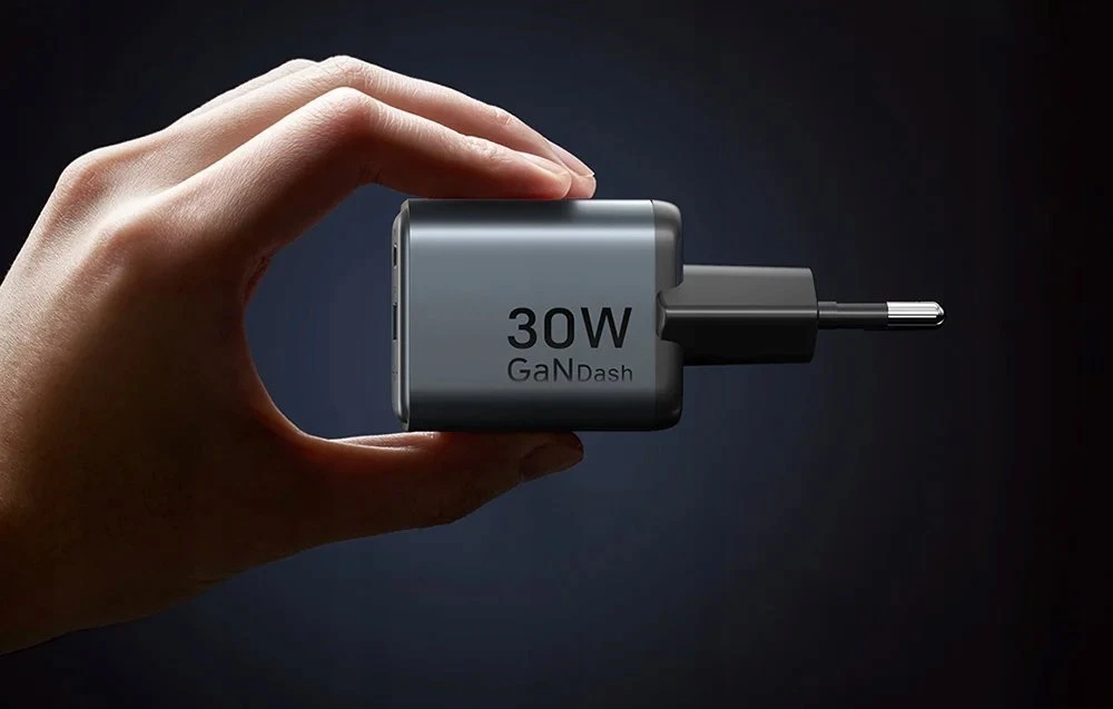 Vention 30W - įkroviklis su GaN technologija, 1x USB-A, 1x USB-C (juodas)