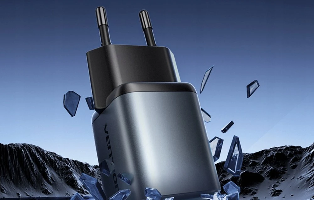 Vention 30W - įkroviklis su GaN technologija, 1x USB-A, 1x USB-C (juodas)