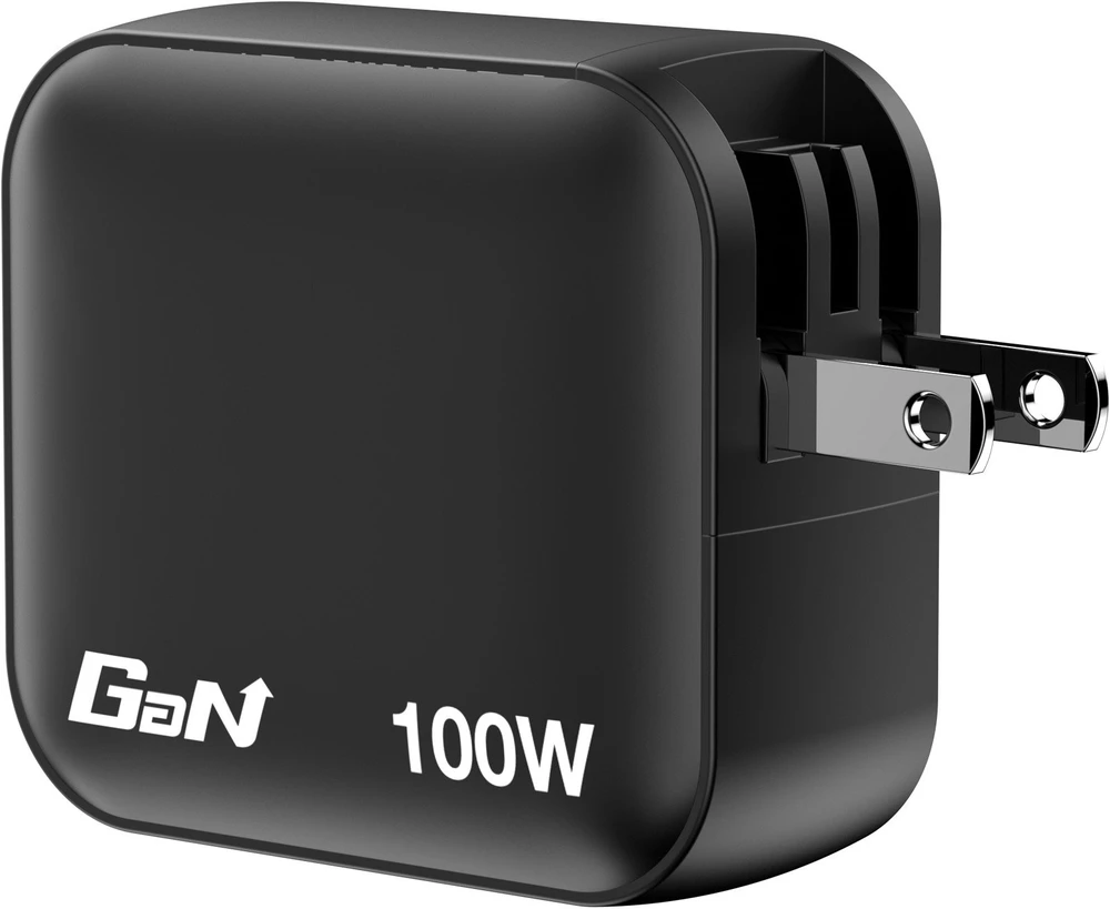 Laidinis įkroviklis Verbatim Mini GaN 100W 2xUSB-C PD/1x USB-A QC juodos spalvos 32230