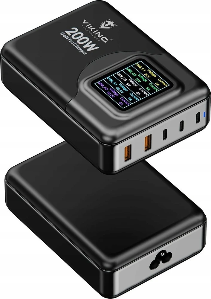 Įkroviklis Viking Viking nabíječka USB GaN 200W PD Pro