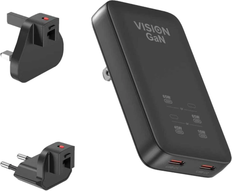 Įkroviklis Vision na USB-C Szybka podwójna 0 2 65 W (TC-PUSBC/65)