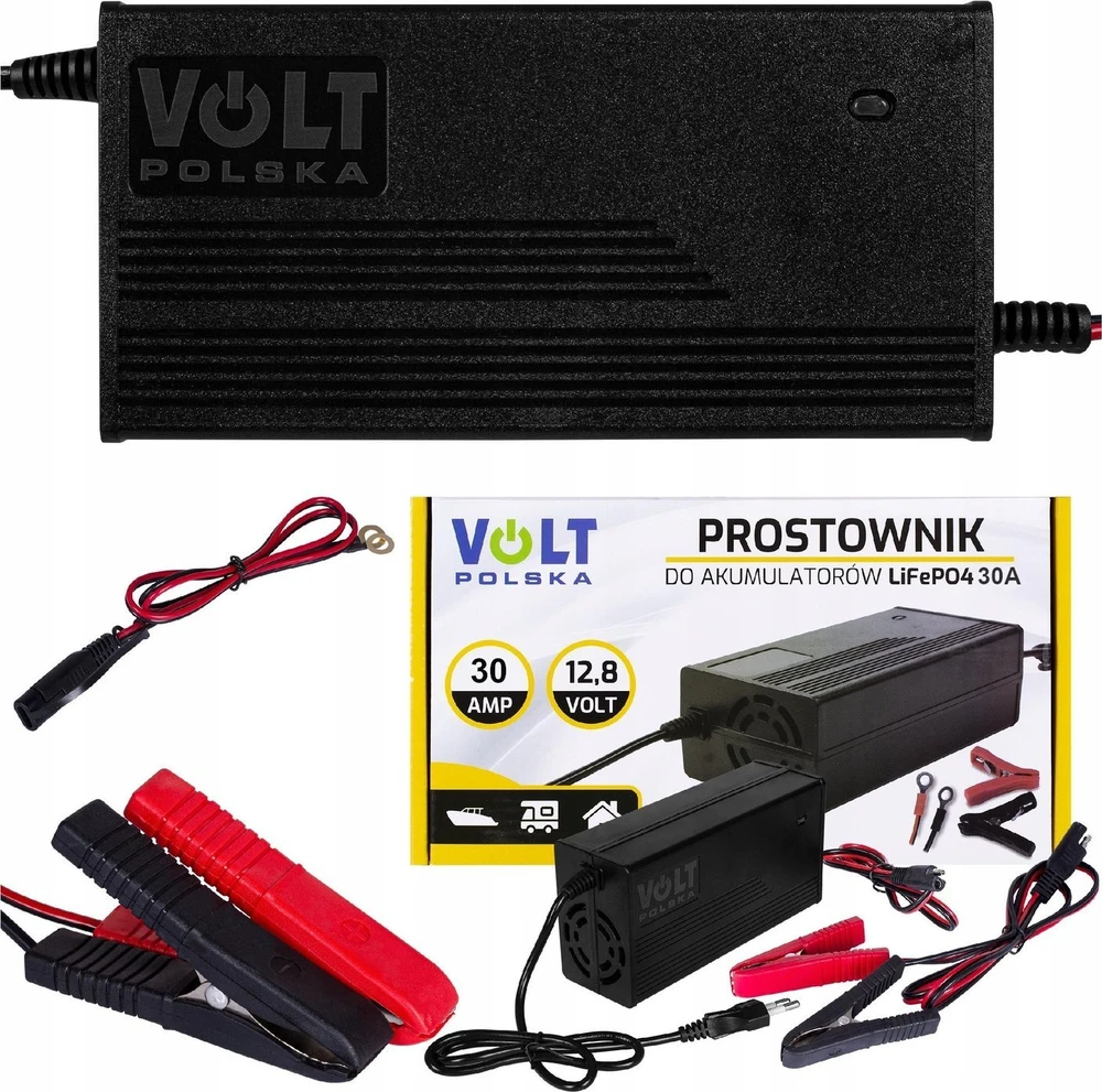 Įkroviklis Volt Akumuliatoriaus įkroviklis LiFePO4 12V 30A