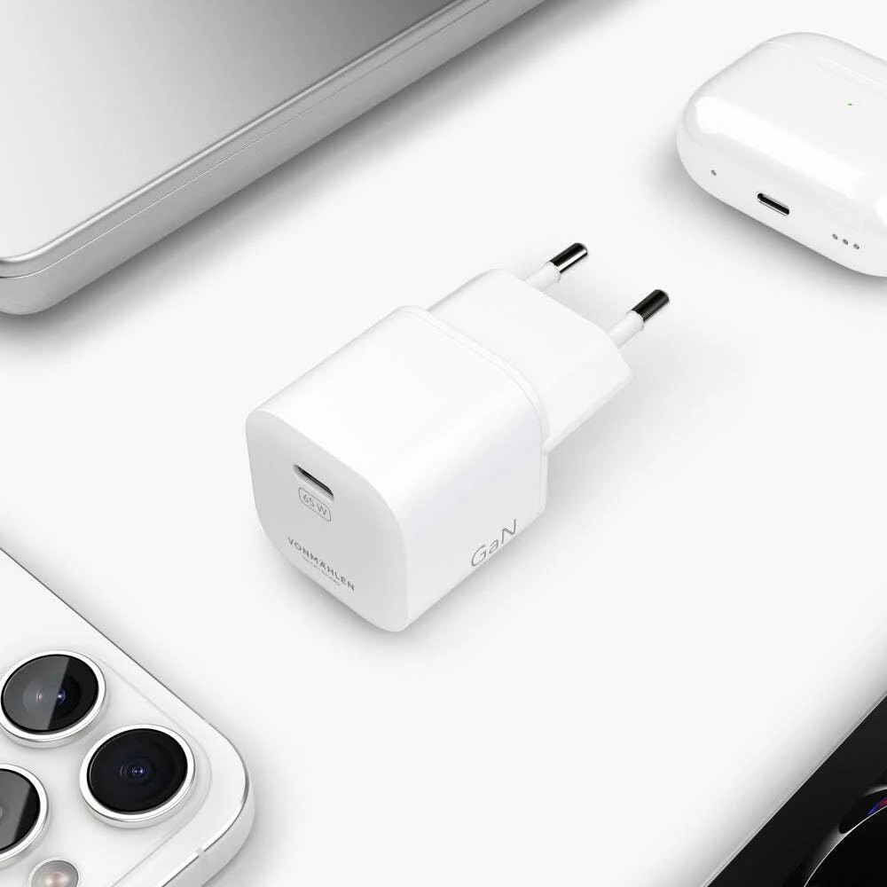 Įkroviklis VONMHLEN Vonmählen Unity Nano GaN 65W Baltas (UTY00007)